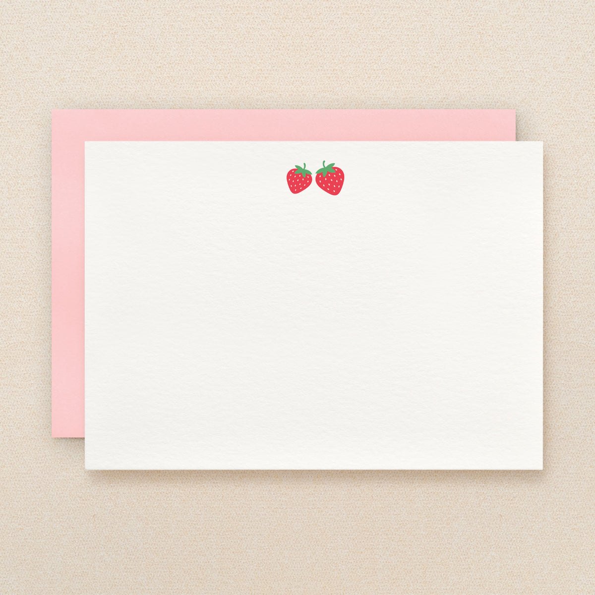 Strawberry Everyday Flat Card