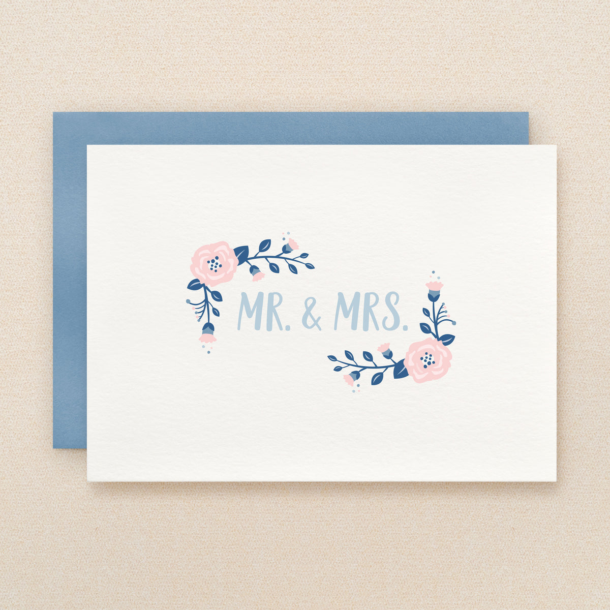 "Mr. & Mrs." Posie Greeting Card #217