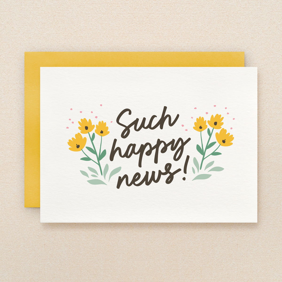 "Such happy news" Happy News Greeting Card #320