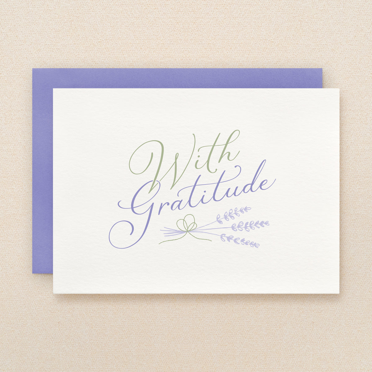 "With Gratitude" Gratitude Greeting Card #321