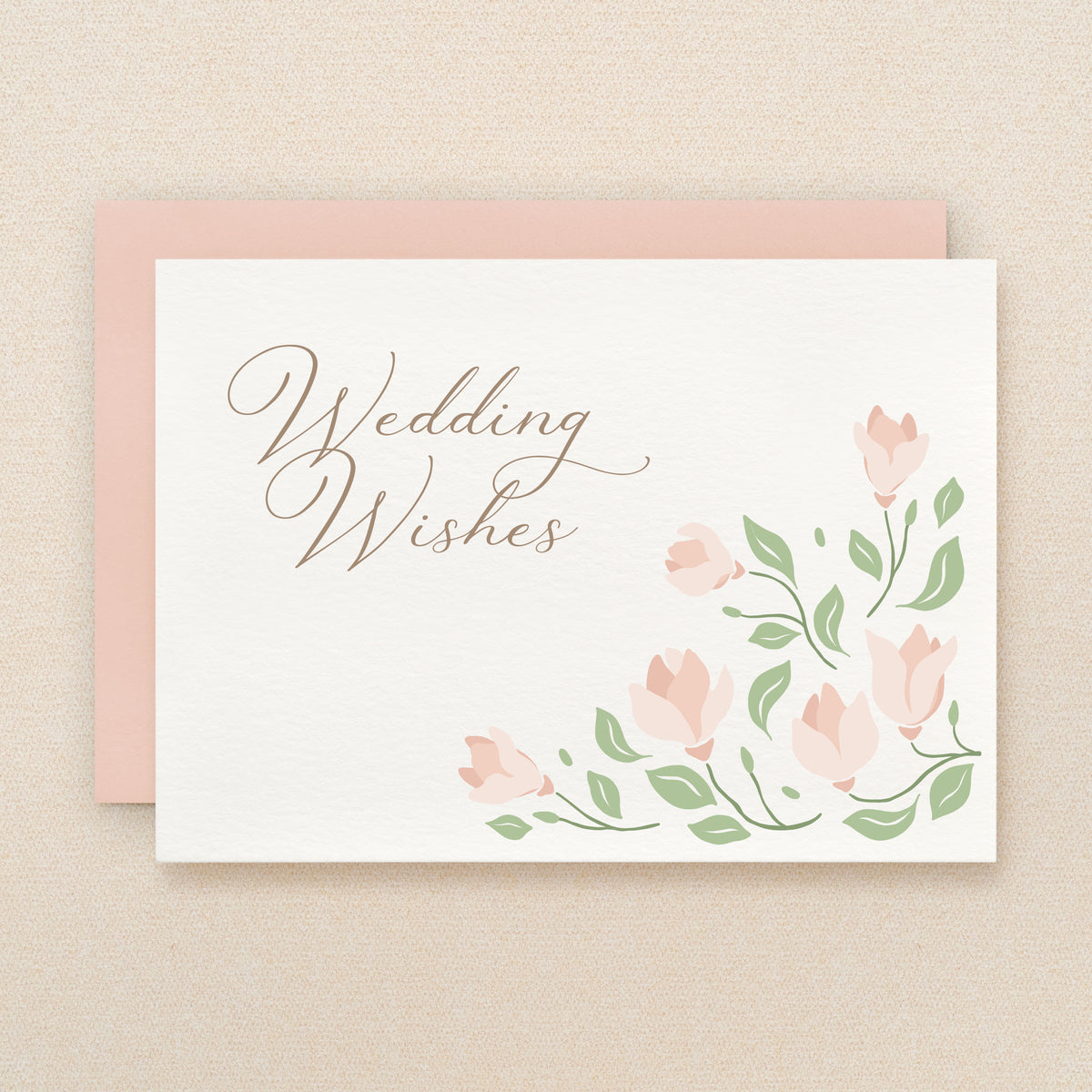 "Wedding wishes" Wedding Flowers Greeting Card #330