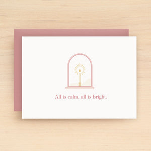 Candle Holiday Card Set of 10