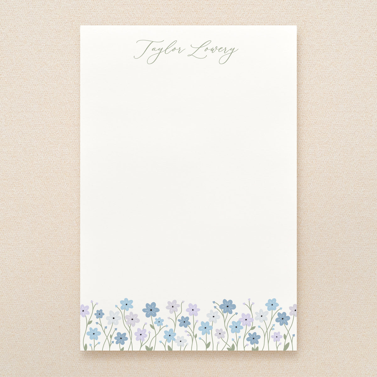 Bluebell Personalized Notepad