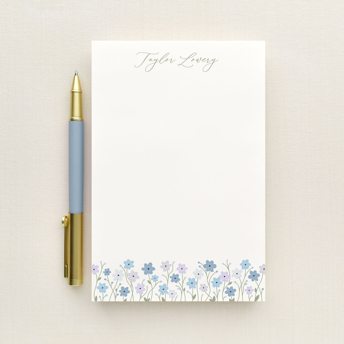 Bluebell Personalized Notepad