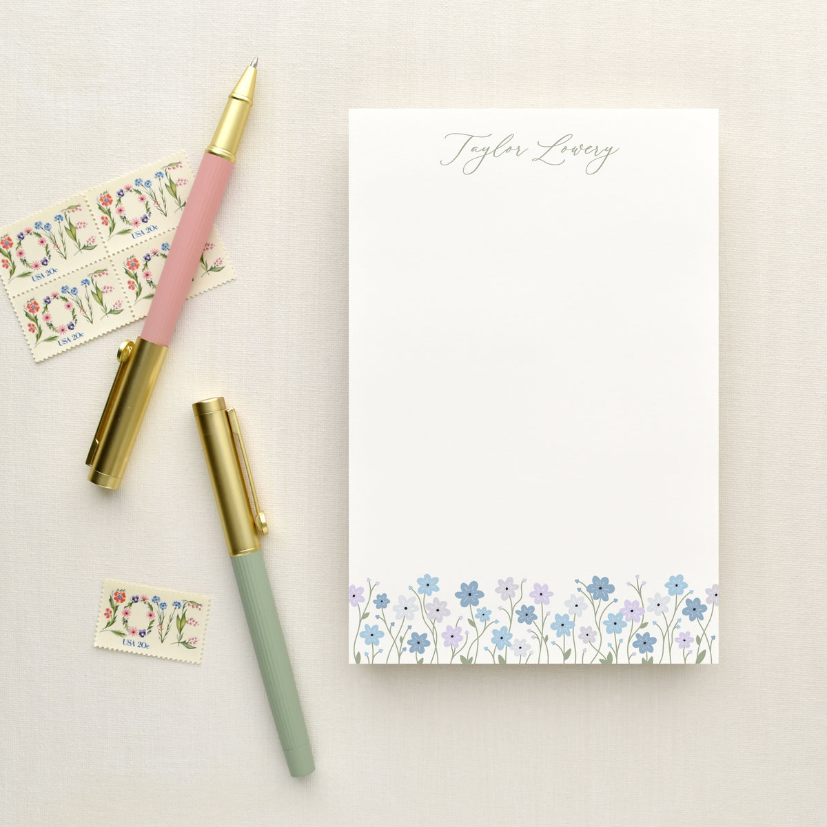 Bluebell Personalized Notepad