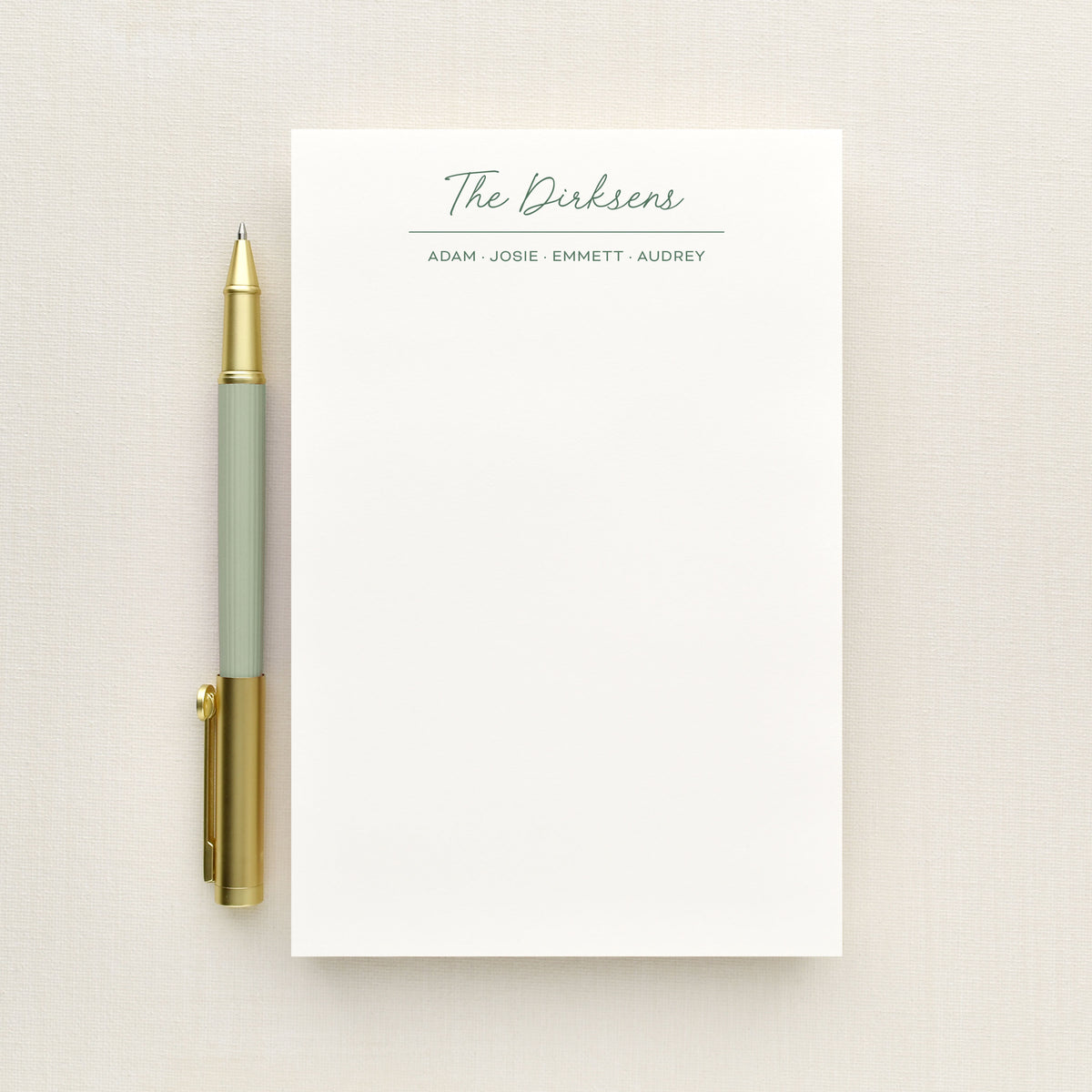Hearth Family Personalized Notepad