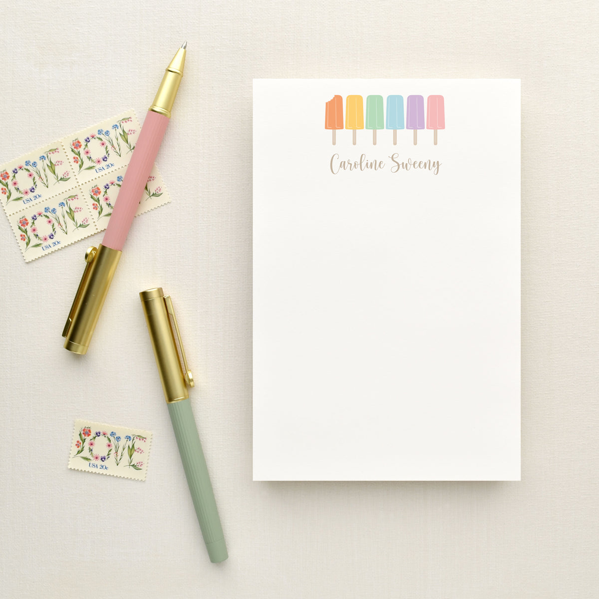 Ice Pop Personalized Notepad