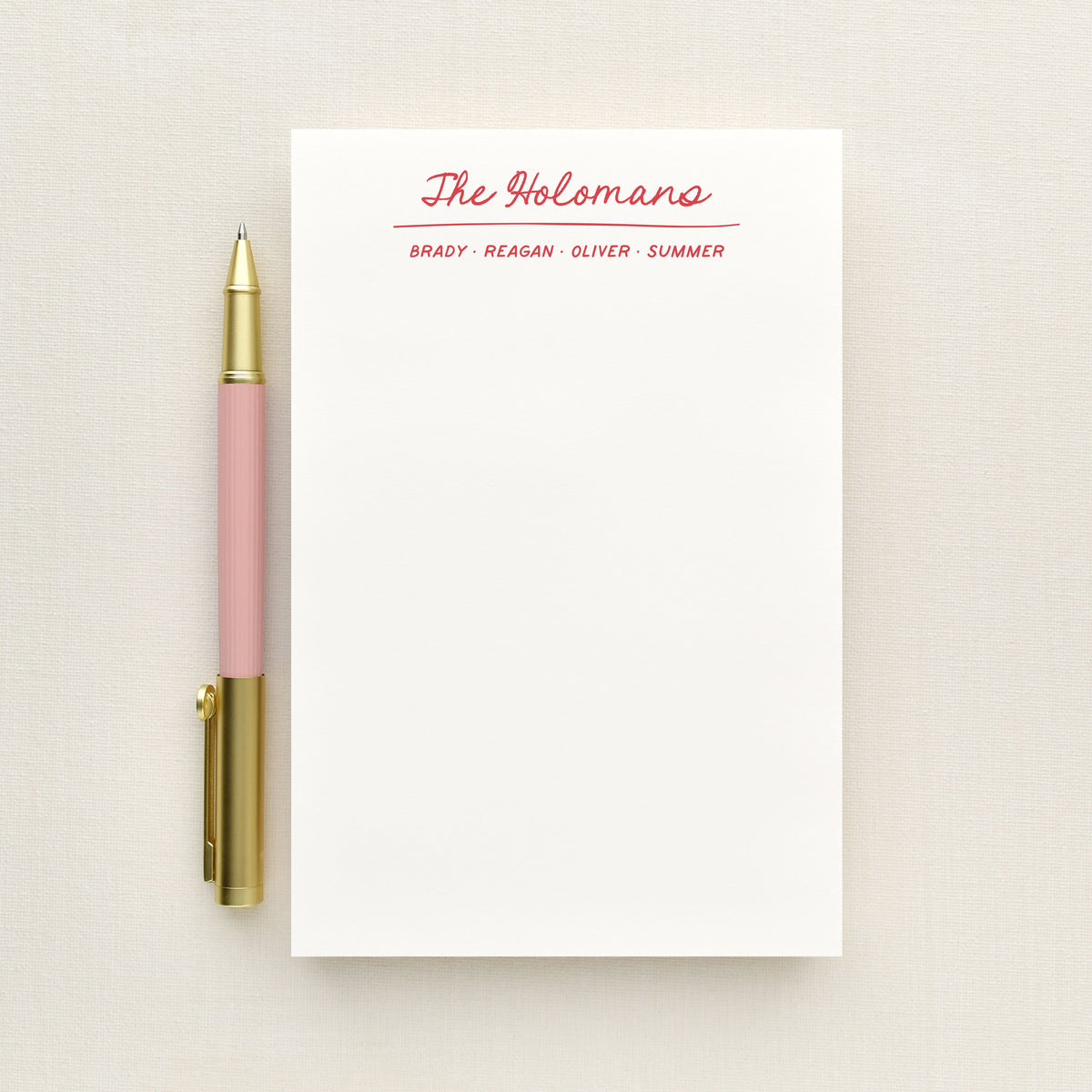Nest Family Personalized Notepad