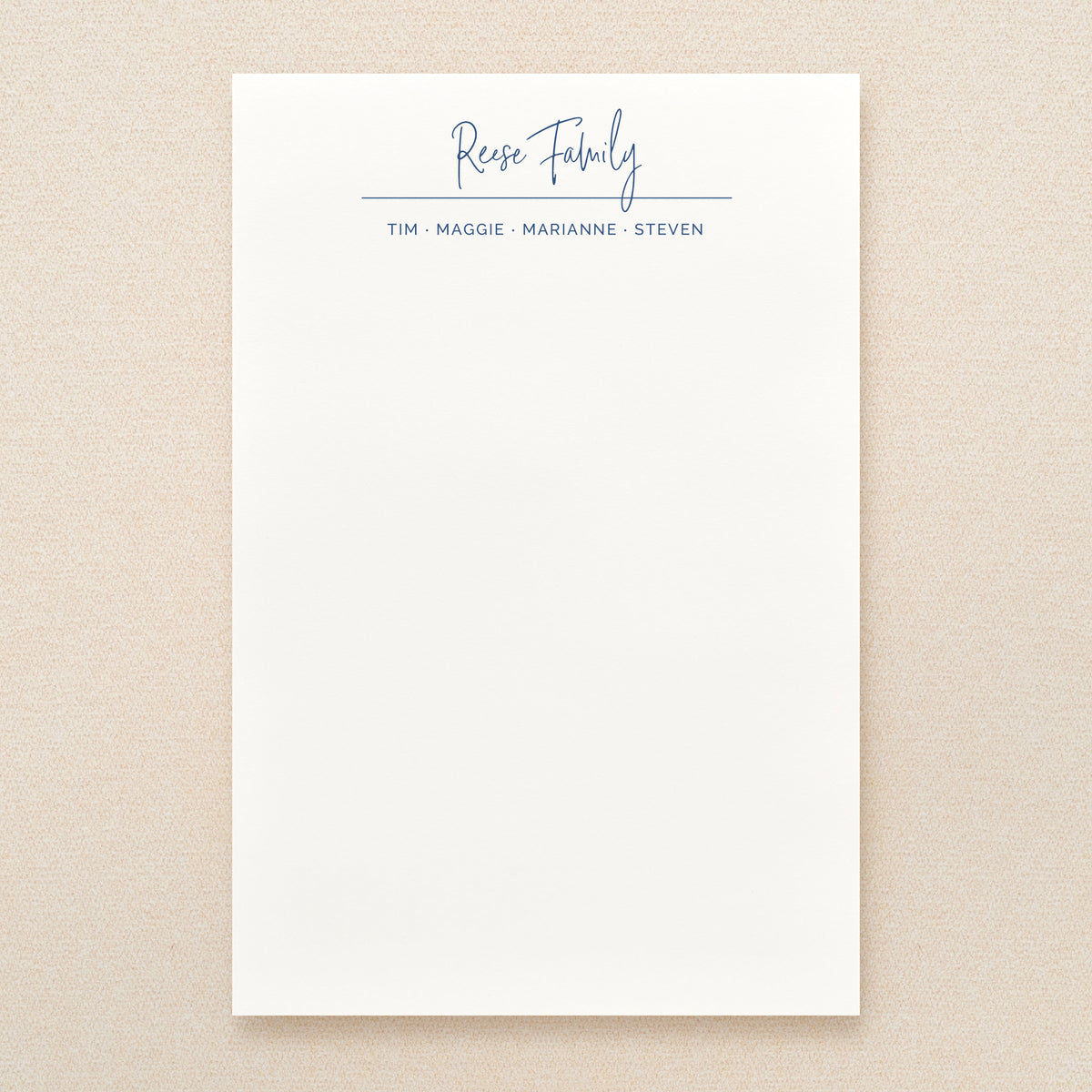 Suite Family Personalized Notepad