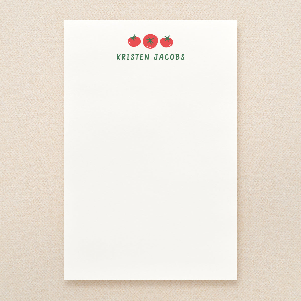 Tomato Personalized Notepad
