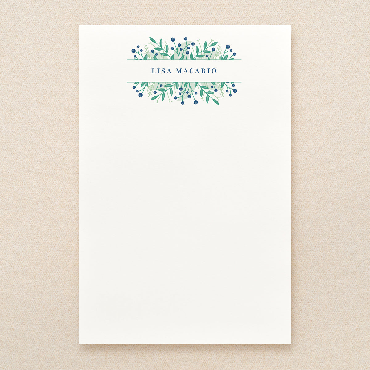 Wildflower Personalized Notepad