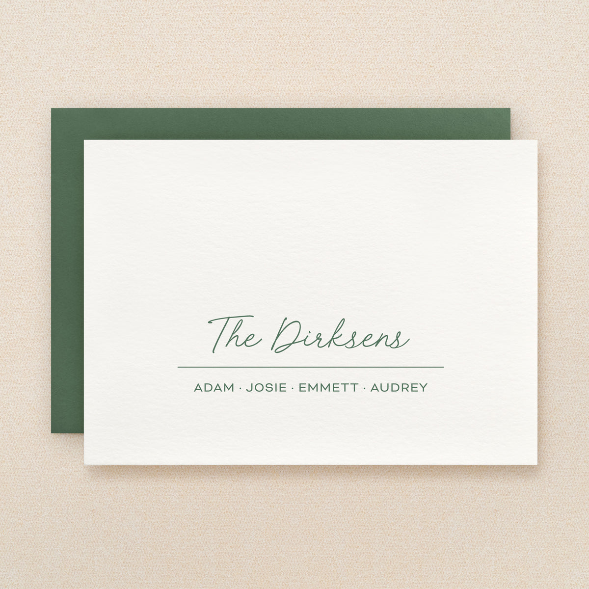 Hearth Family Personalized Stationery