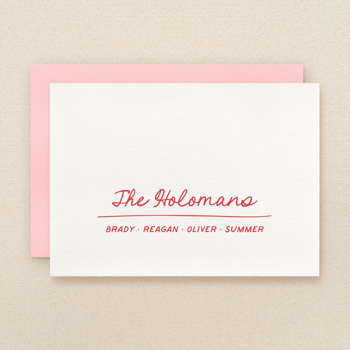 Nest Family Personalized Stationery