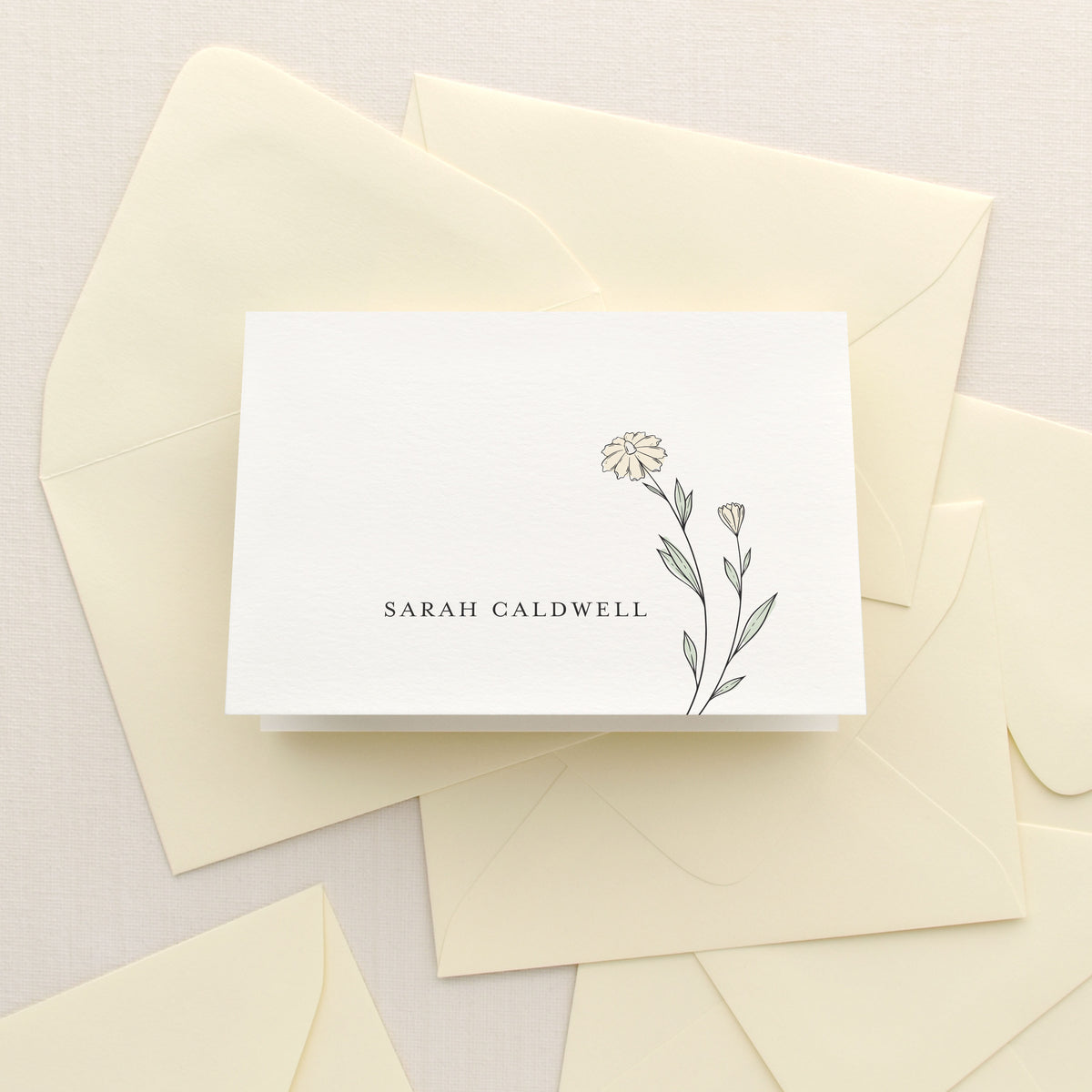 Petal Personalized Stationery
