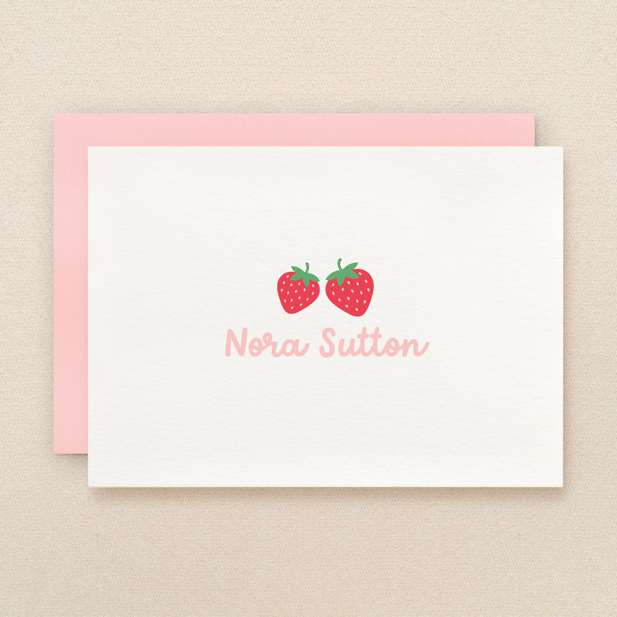 Strawberry Personalized Stationery