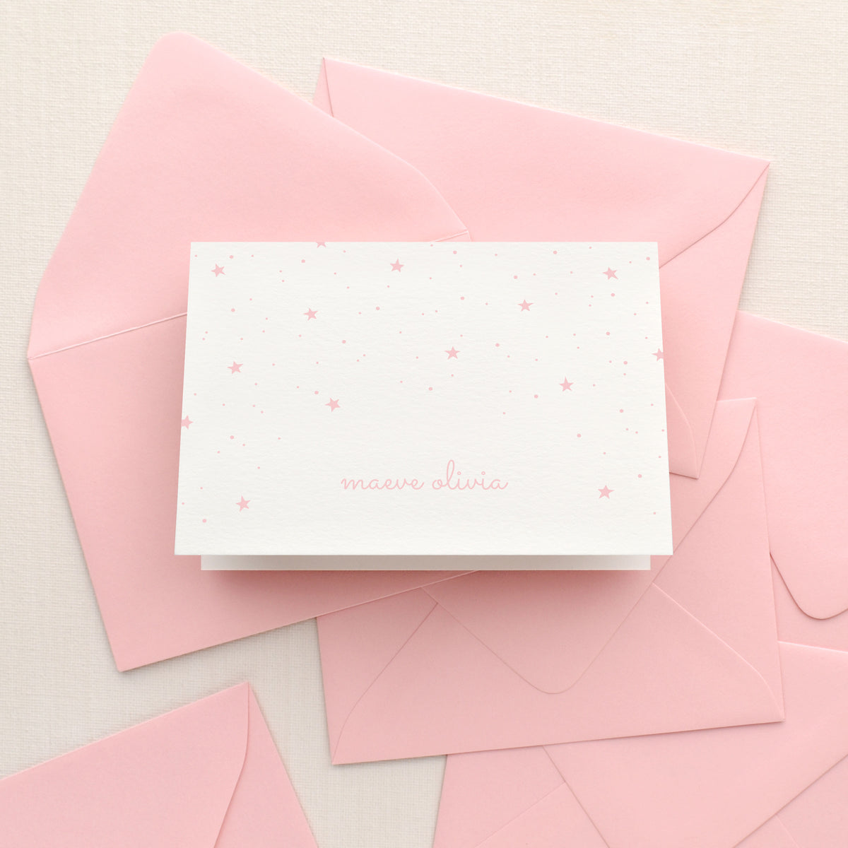Twinkle Baby Girl Personalized Stationery