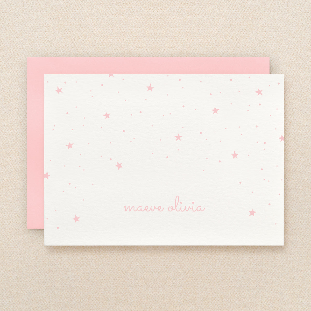 Twinkle Baby Girl Personalized Stationery