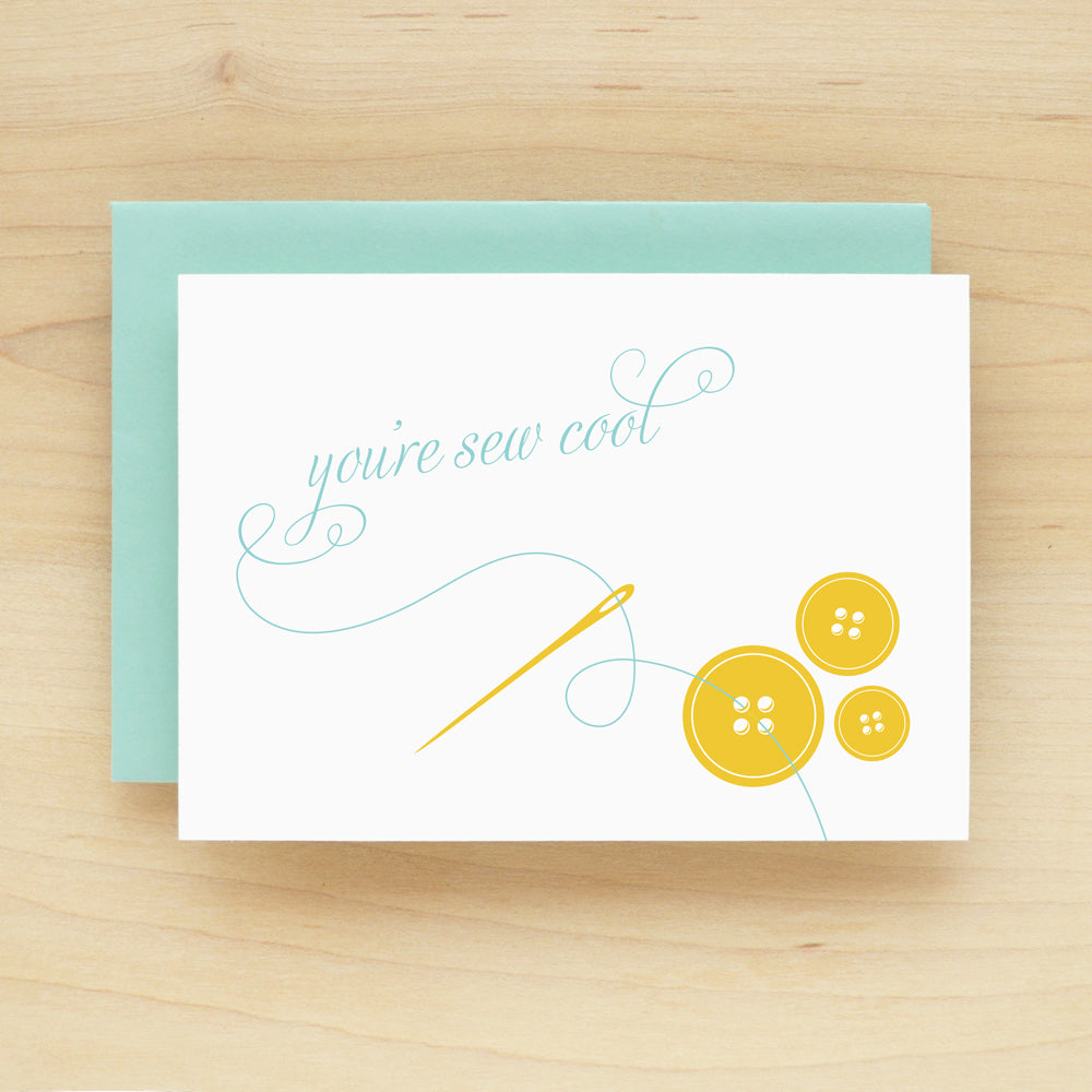"You're Sew Cool" Cool Thread Greeting Card #157