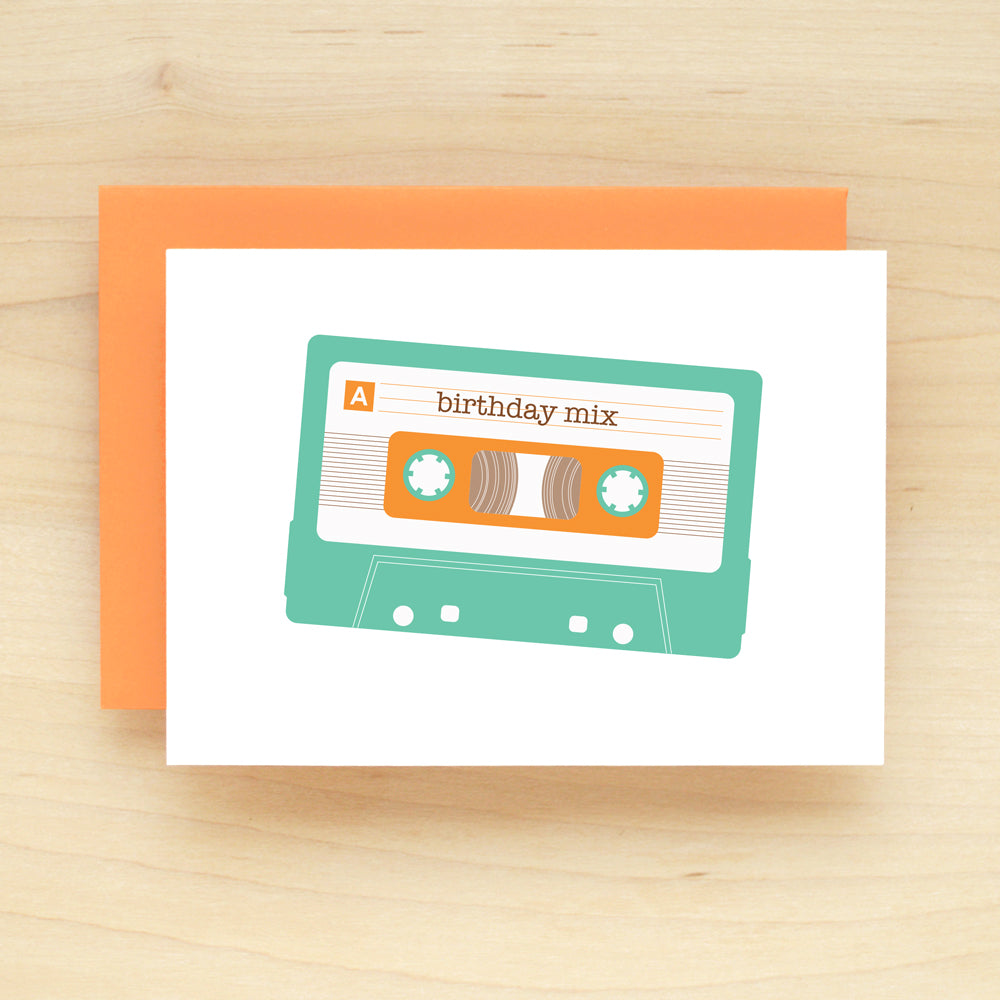 Mix Tape Birthday Greeting Card