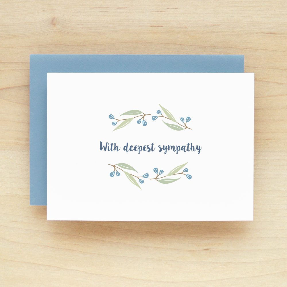 "With Deepest Sympathy" Vine Greeting Card #231