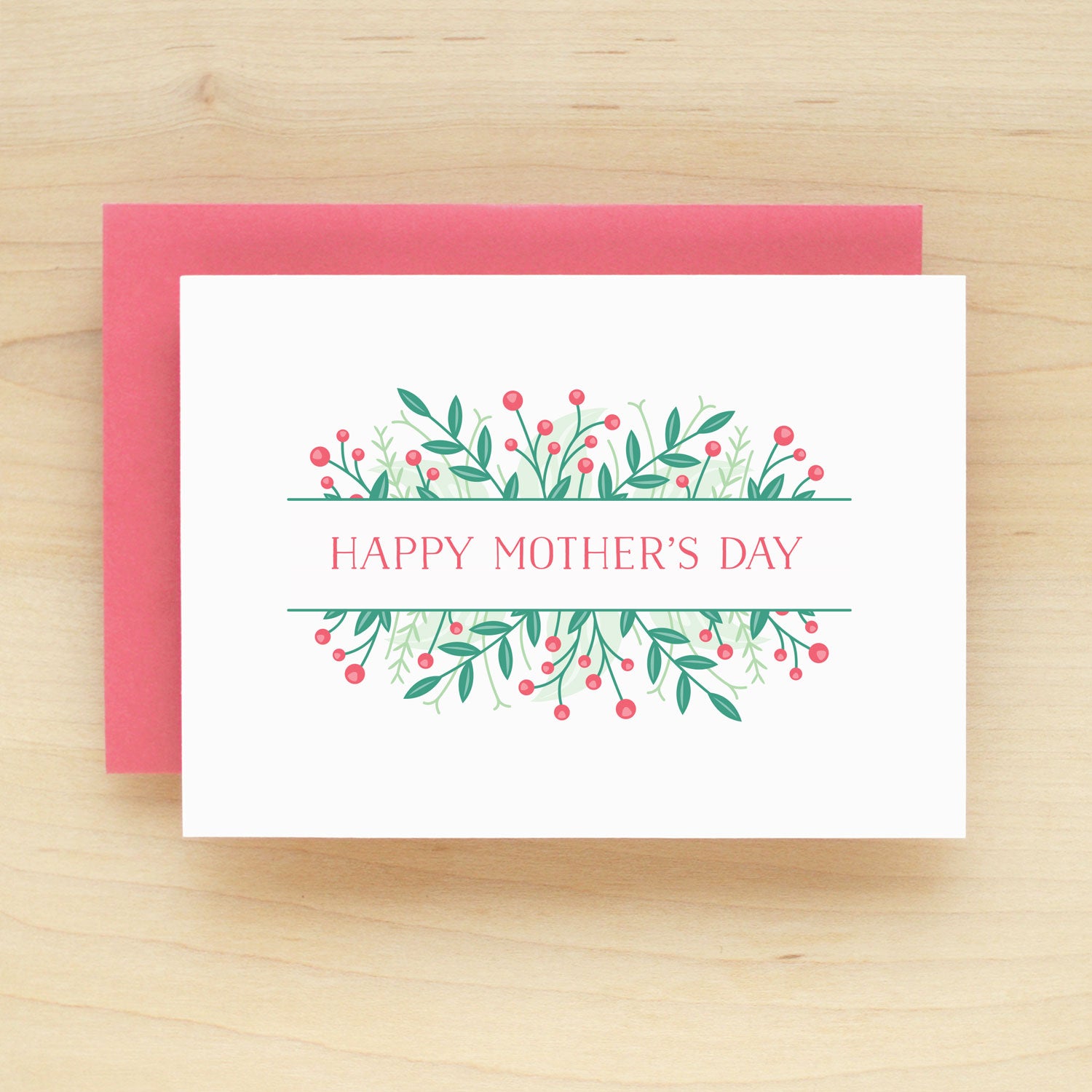 "Happy Mother's Day" Wildflower Mother Greeting Card #259