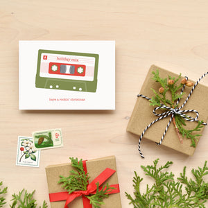 Mix Tape Holiday Card Set of 10