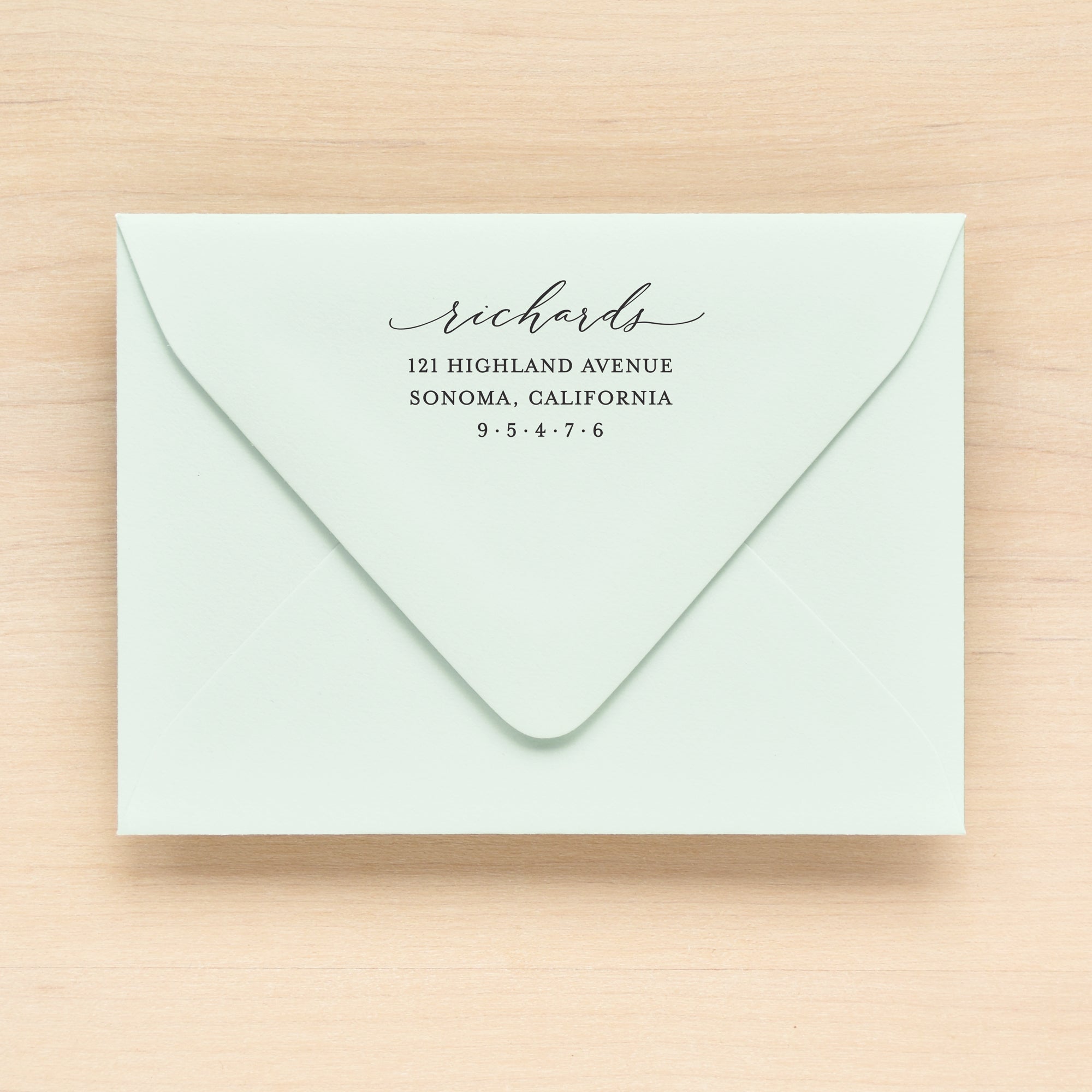 Float Custom Return Address Stamp