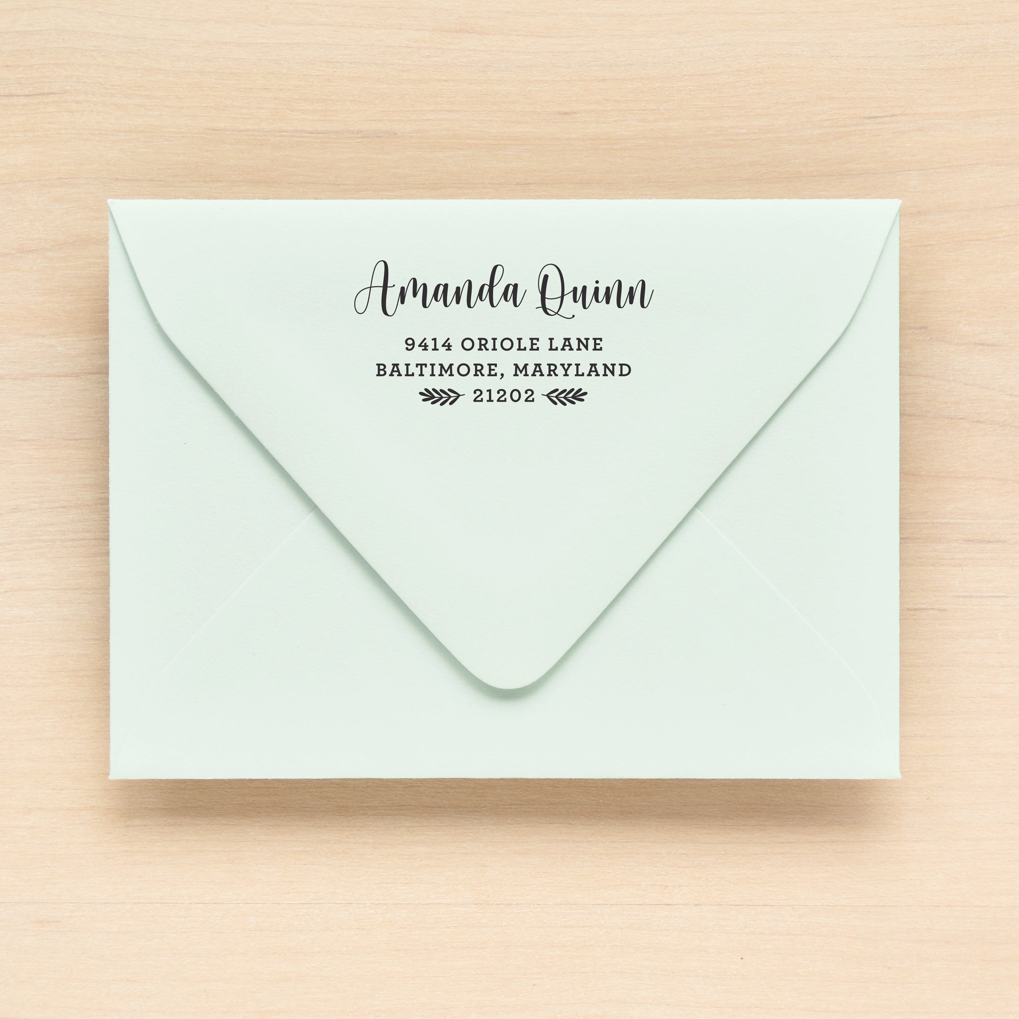 Laurel Custom Return Address Stamp