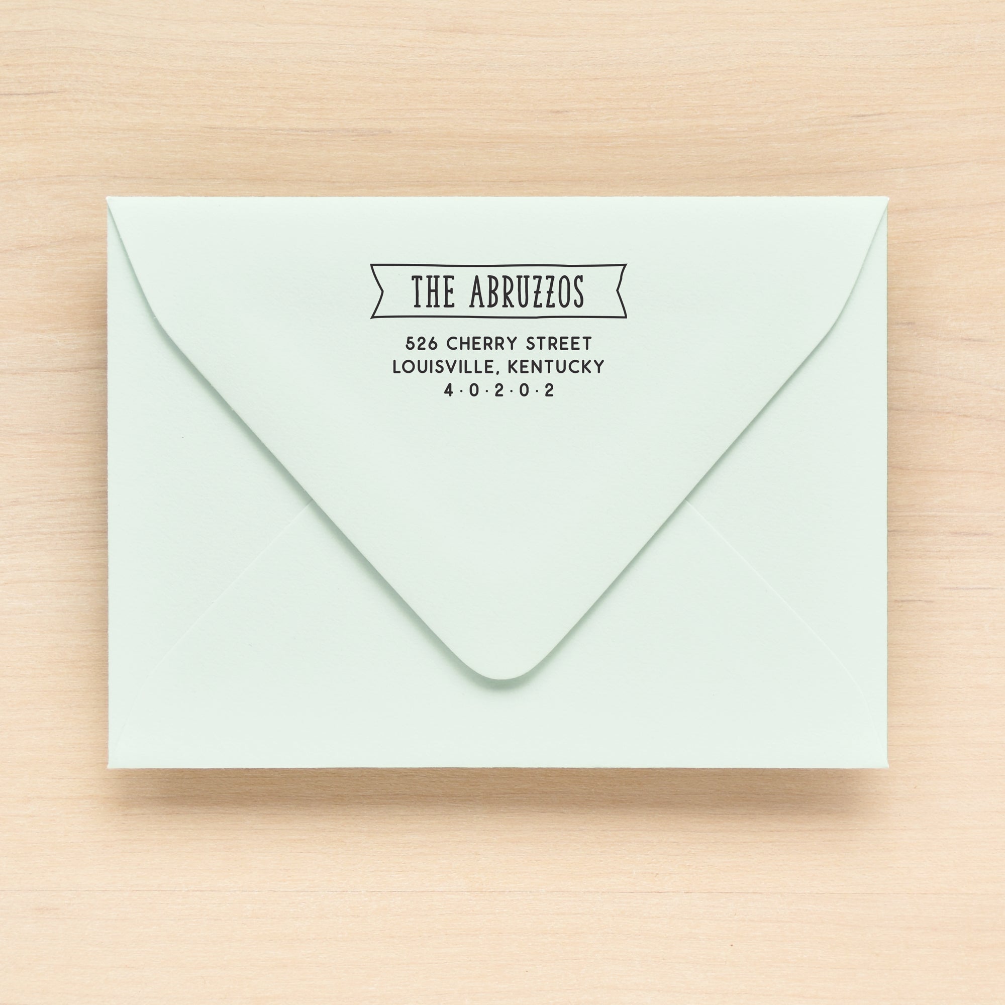 Pennant Custom Return Address Stamp