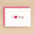 I Heart You Boxed Greeting Set of 10