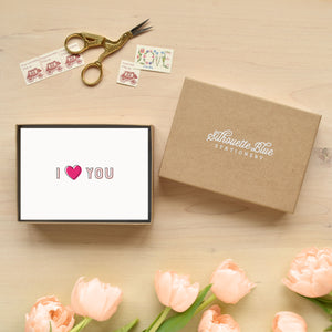 I Heart You Boxed Greeting Set of 10