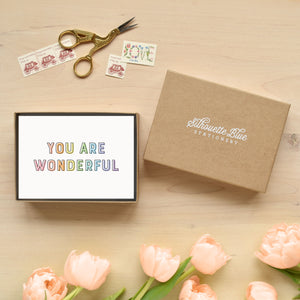 You Are Wonderful Boxed Greeting Set of 10