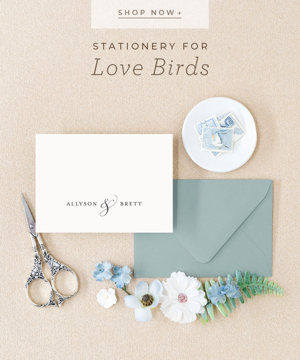 Autumn Love Personalised Envelope Seals - BlueBird Wedding Stationery