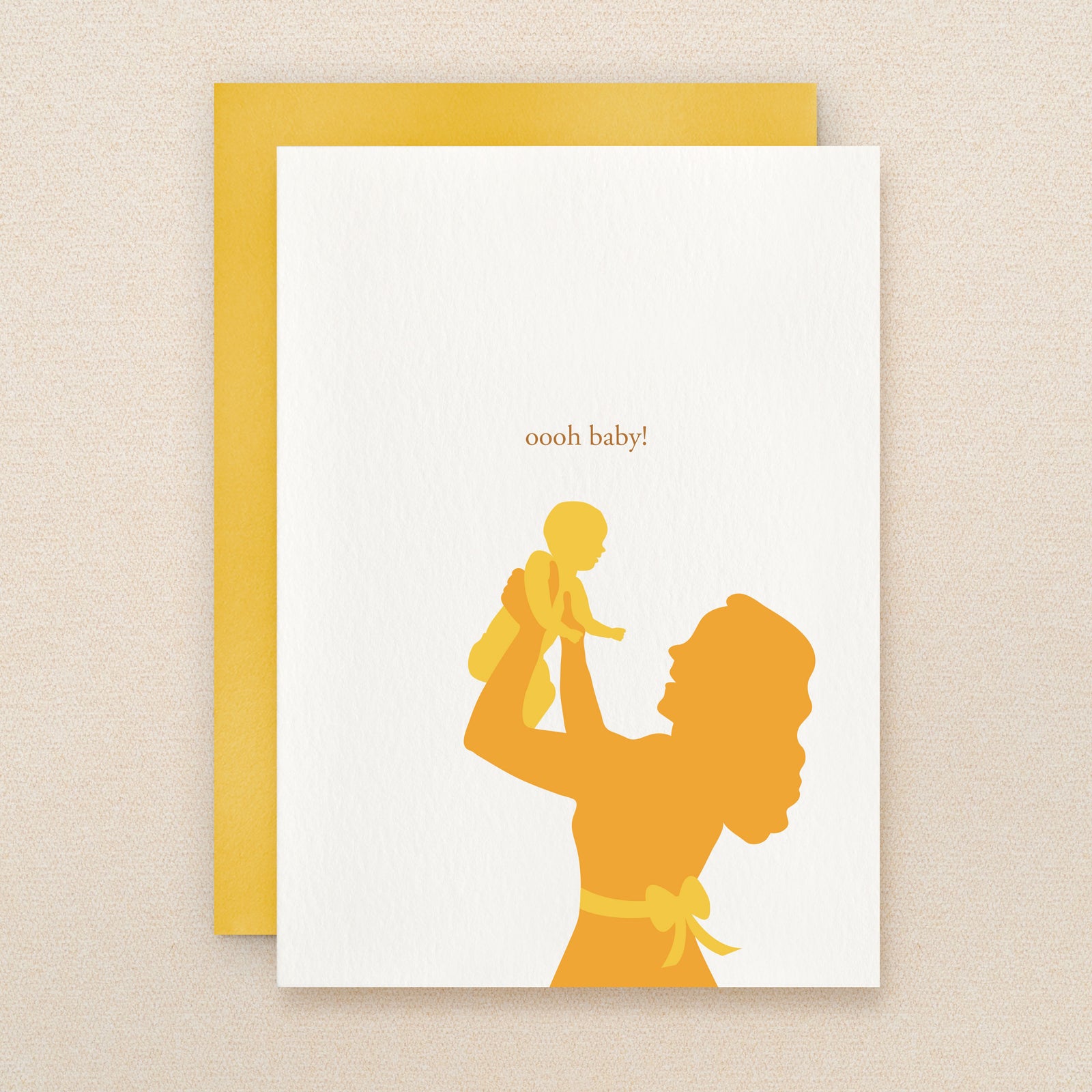 "Oooh Baby!" Silhouette Baby Greeting Card #102