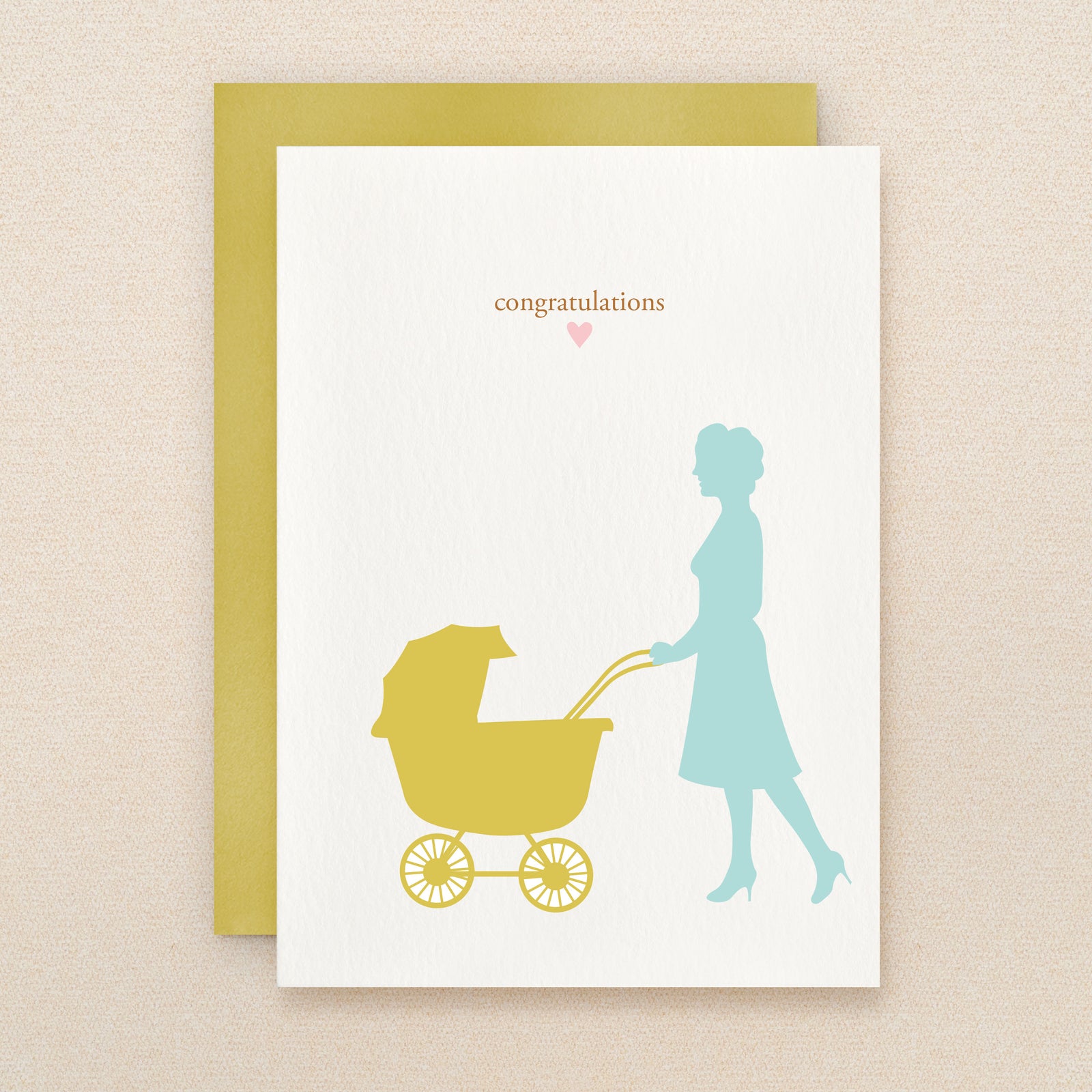 "Congratulations" Silhouette Carriage Greeting Card #103