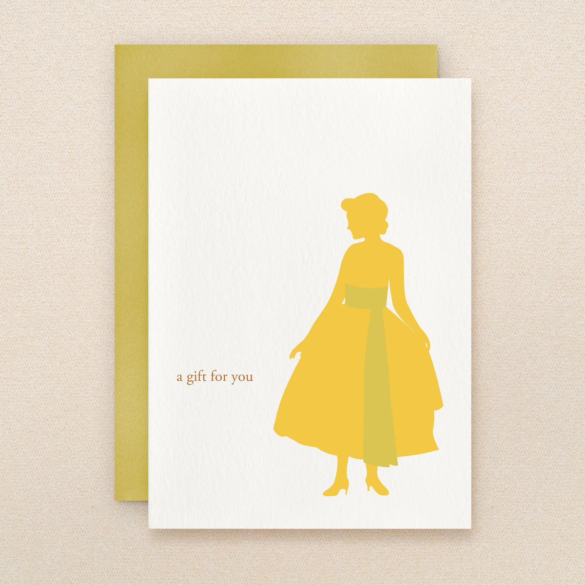 "A Gift For You" Silhouette Gift Greeting Card #112