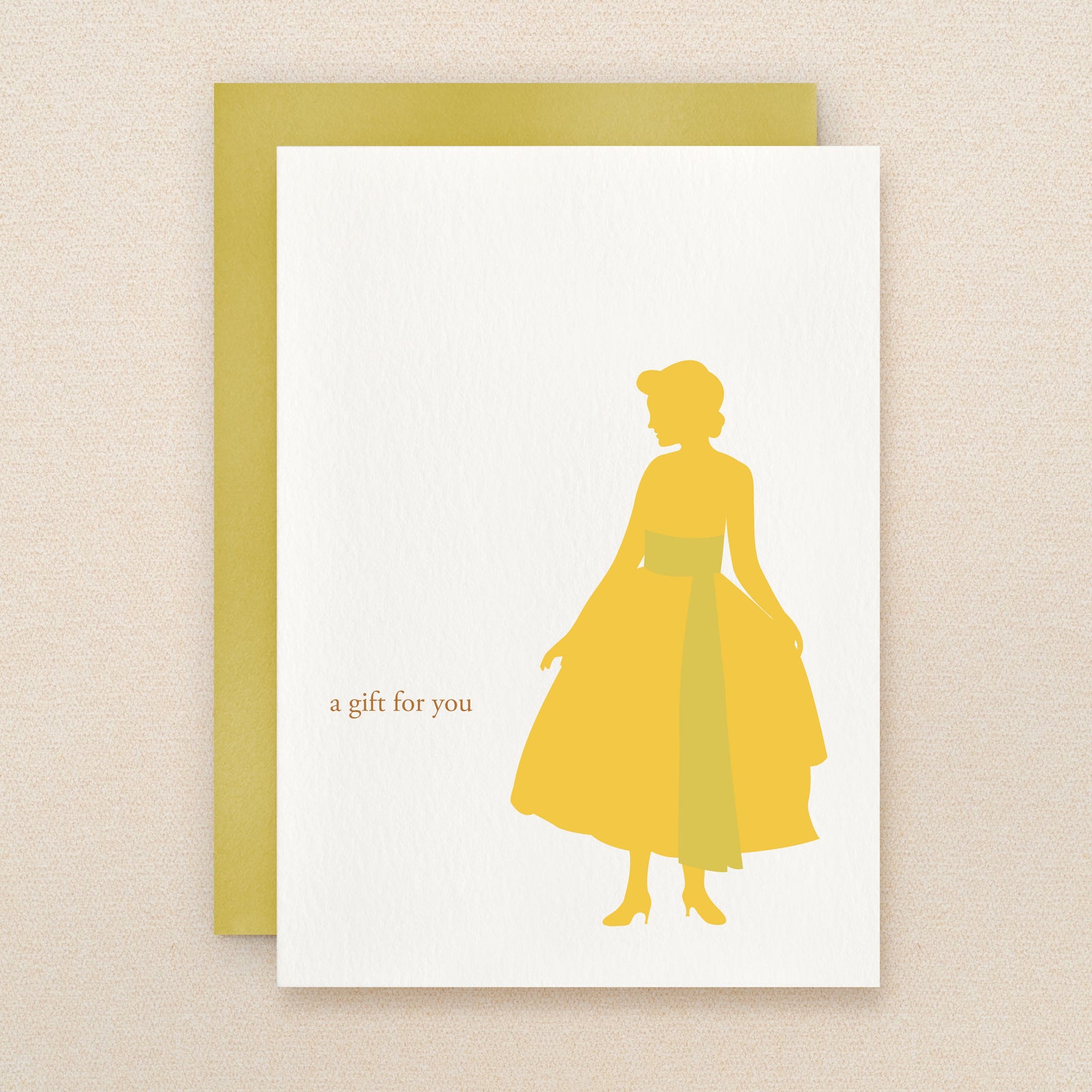 "A Gift For You" Silhouette Gift Greeting Card #112