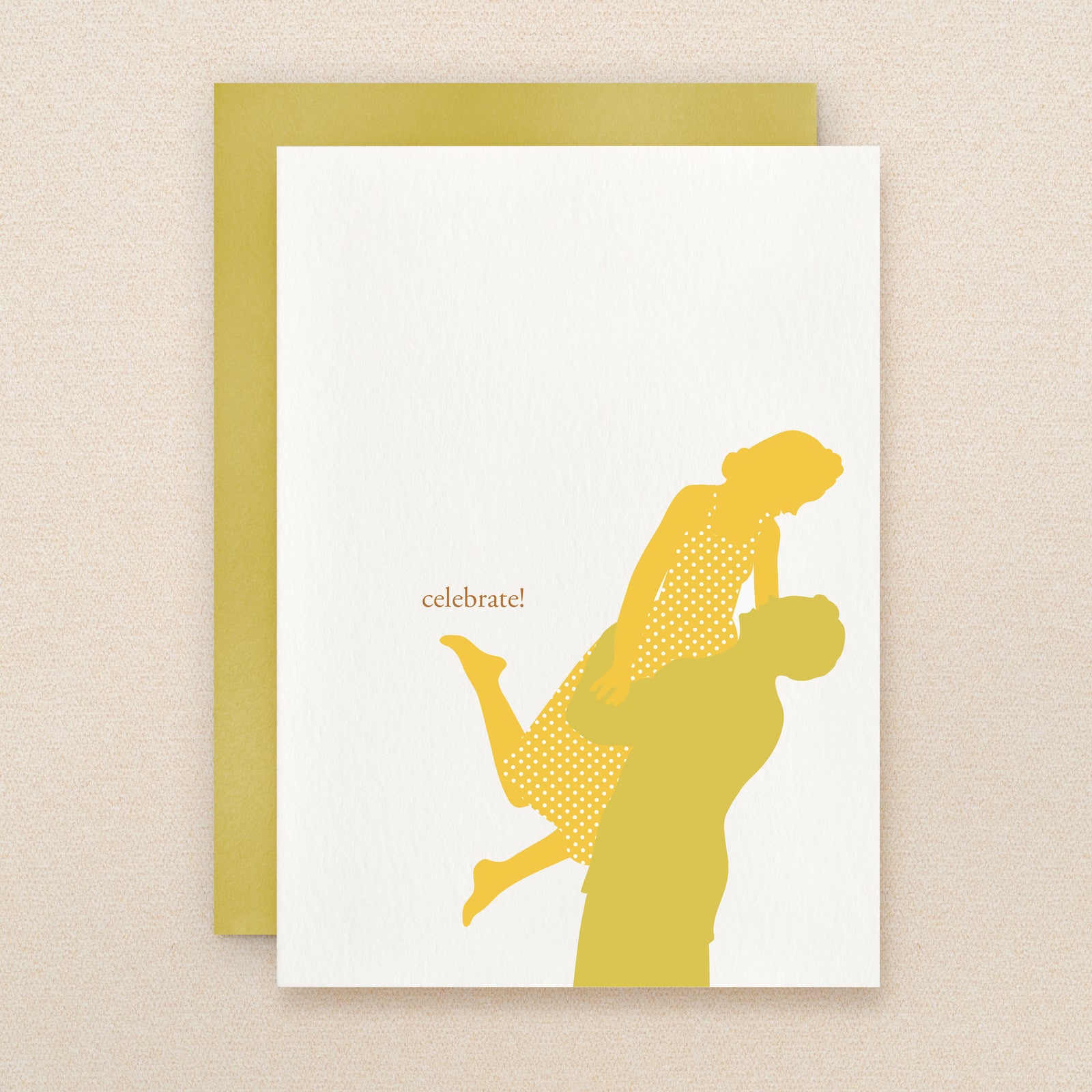 "Celebrate!" Silhouette Lift Greeting Card #117