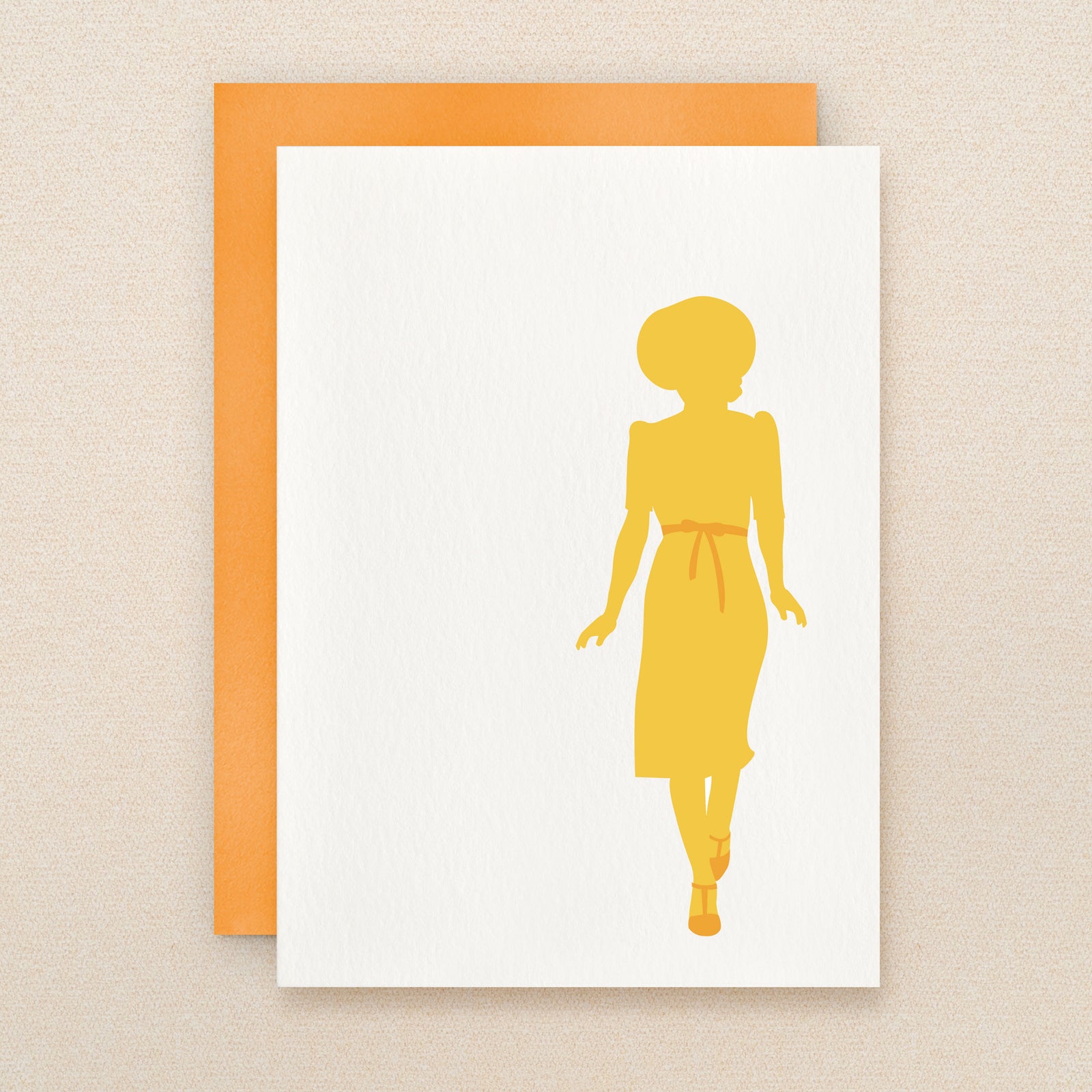 BLANK Silhouette Stroll Greeting Card #125