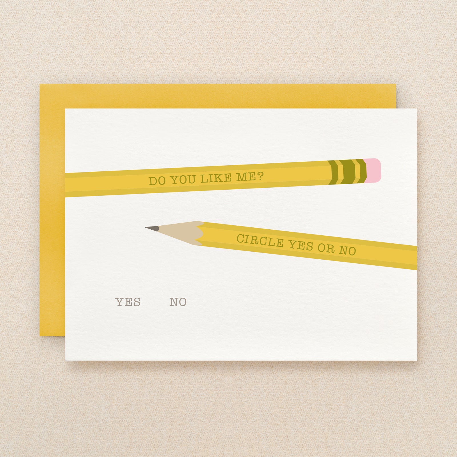 "Do You Like Me?" Pencils Greeting Card #161