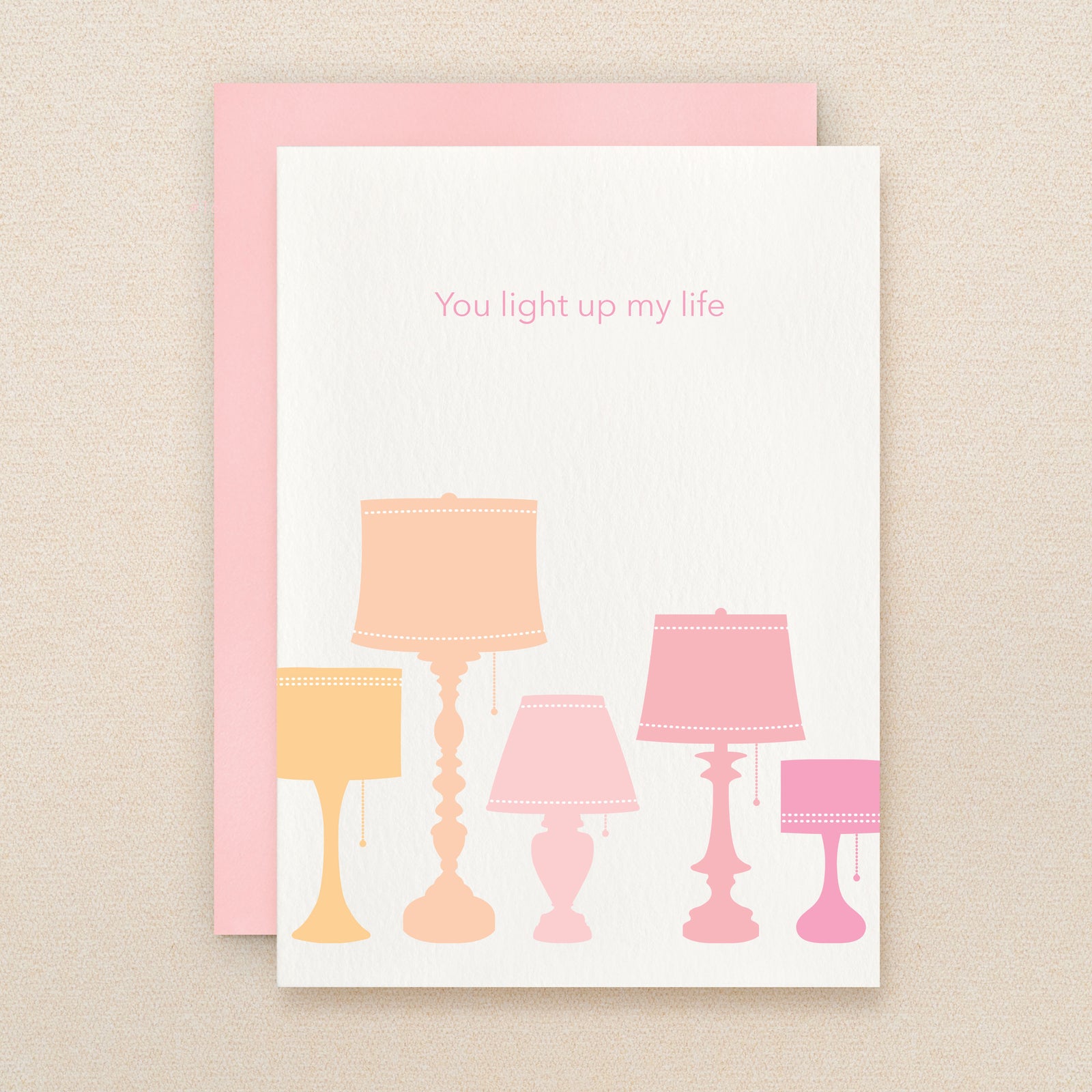 "You Light Up My Life" Lights Greeting Card #163