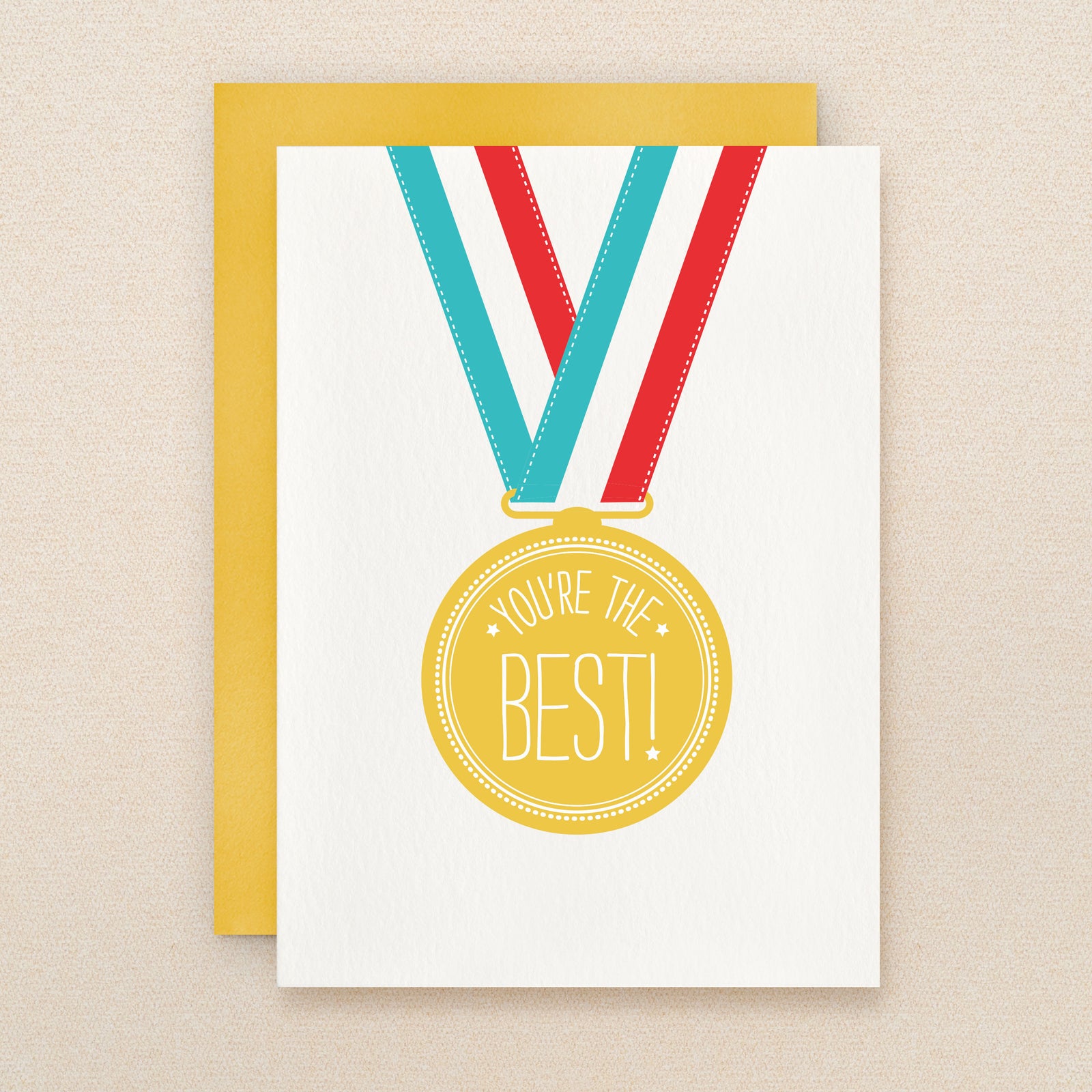 "You're The Best!" Gold Medal Greeting Card #191