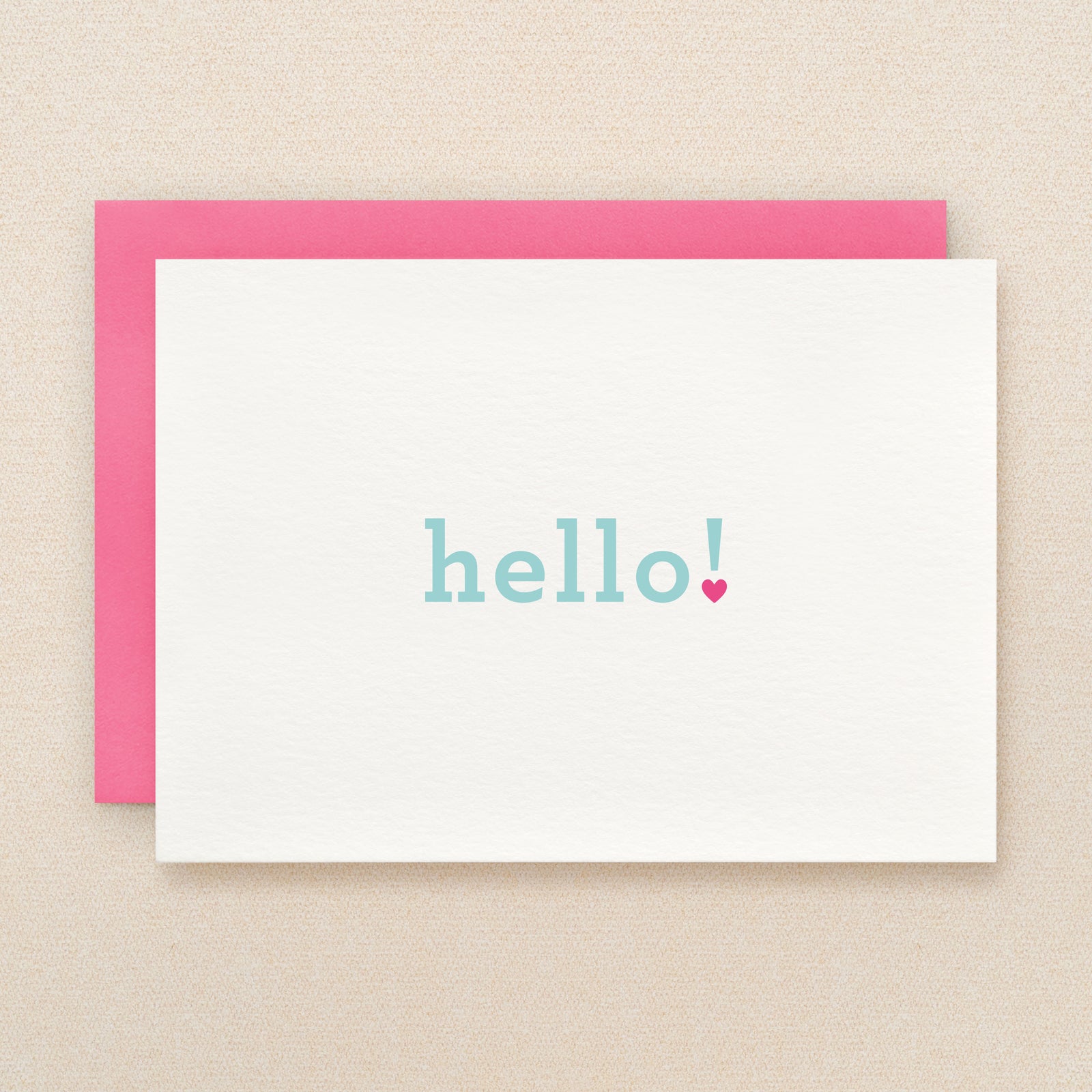 "Hello!" Hello Heart Greeting Card #216