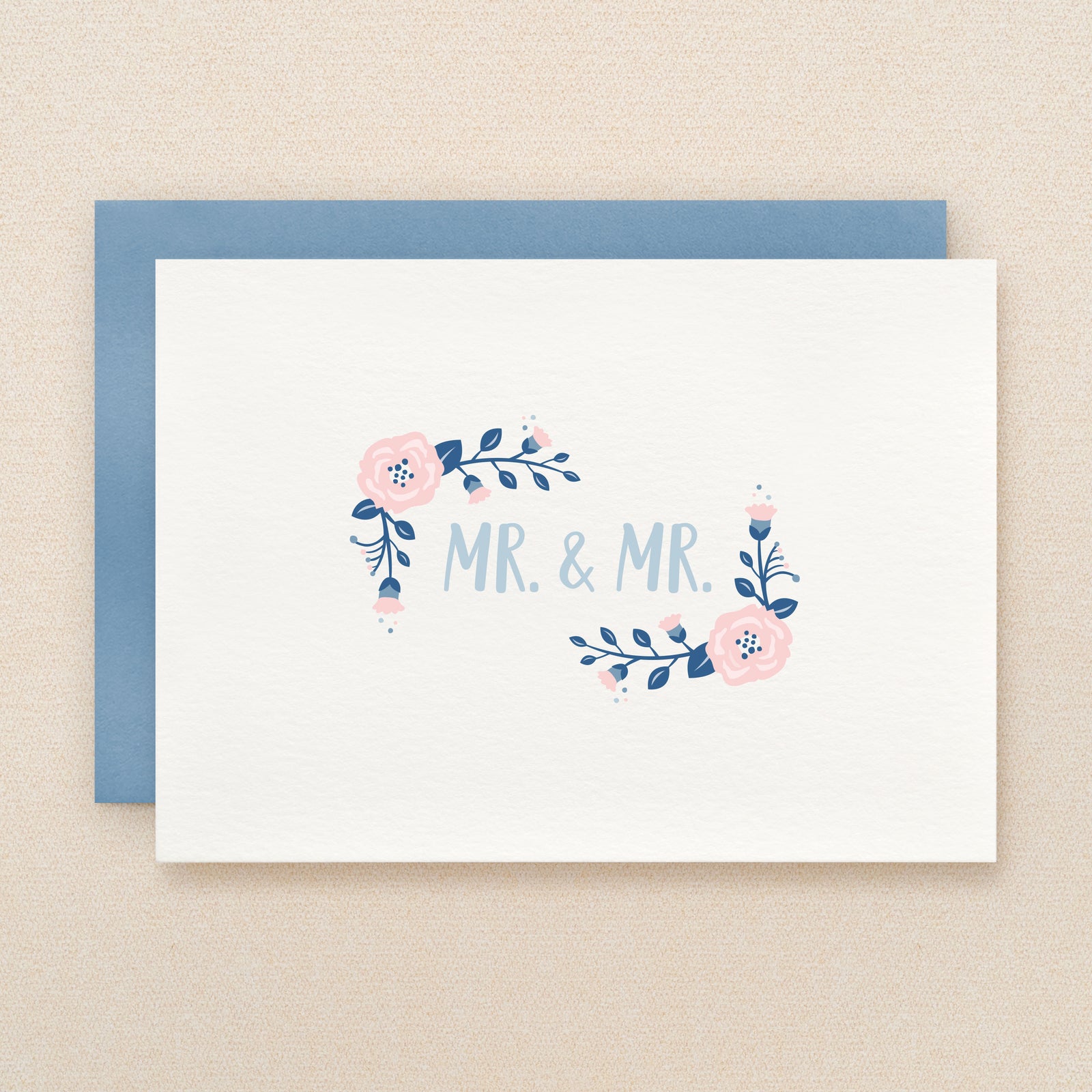 "Mr. & Mr." Posie Greeting Card #218