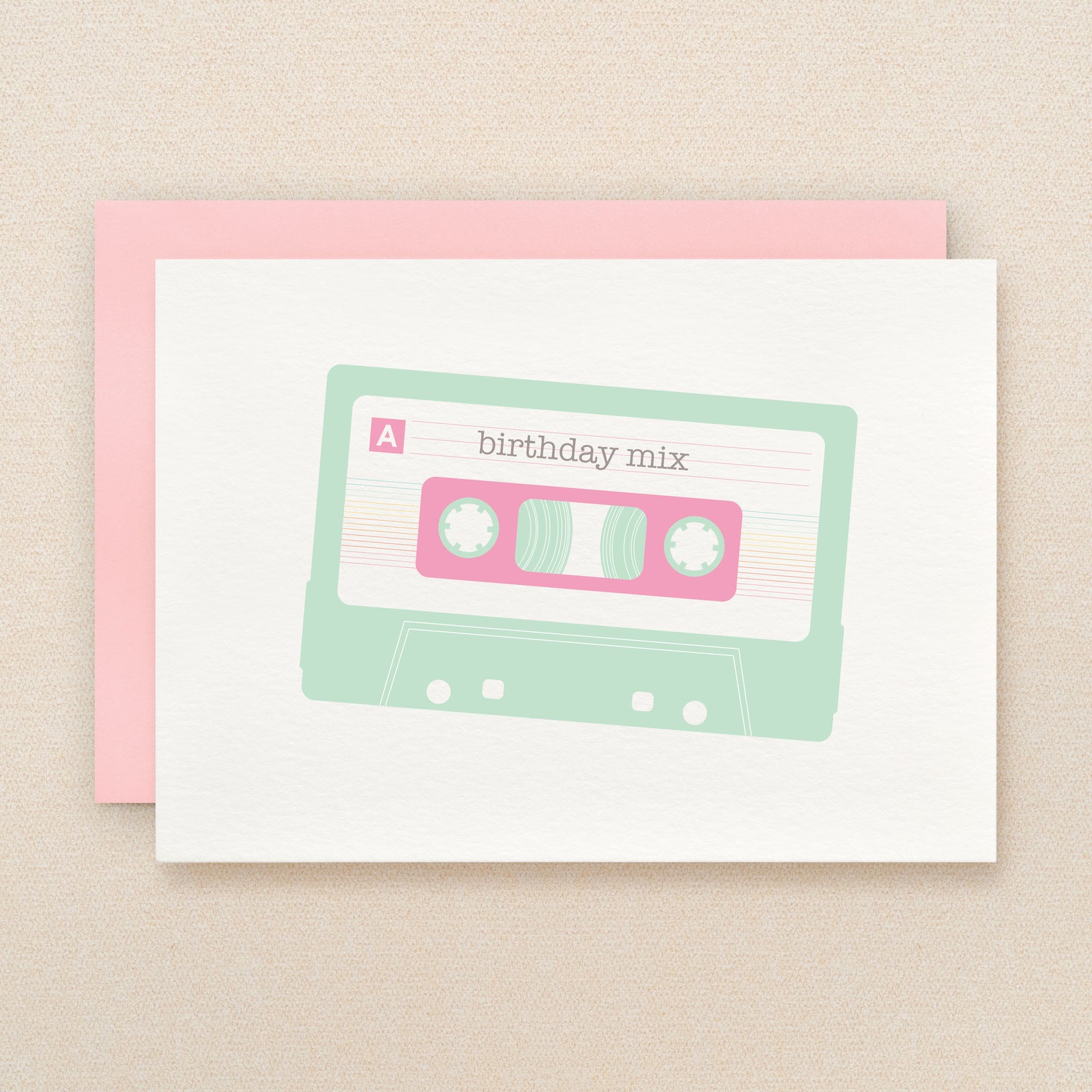 "Birthday Mix" Birthday Mix Pastel Greeting Card #244
