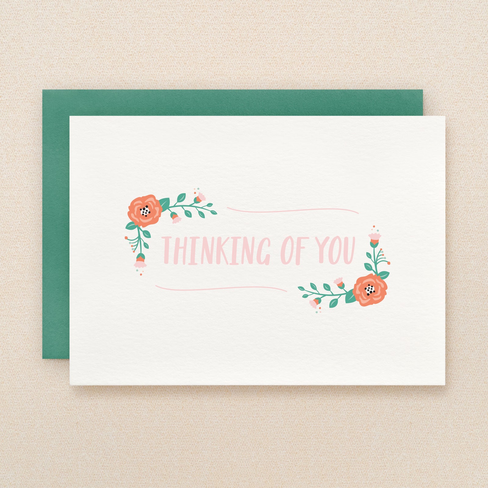 "Thinking Of You" Posie Greeting Card #255
