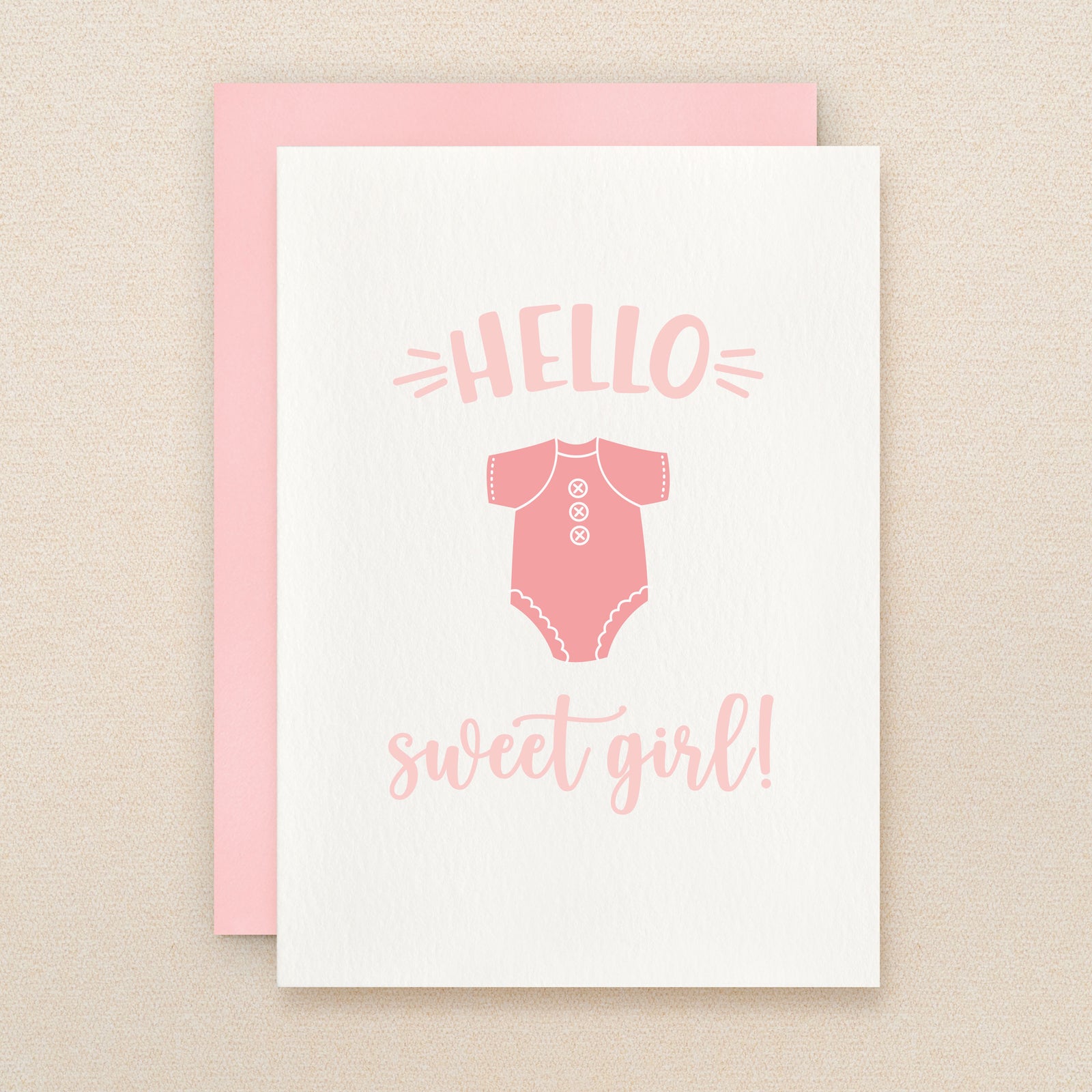 "Hello Sweet Girl" Sweet Girl Greeting Card #270
