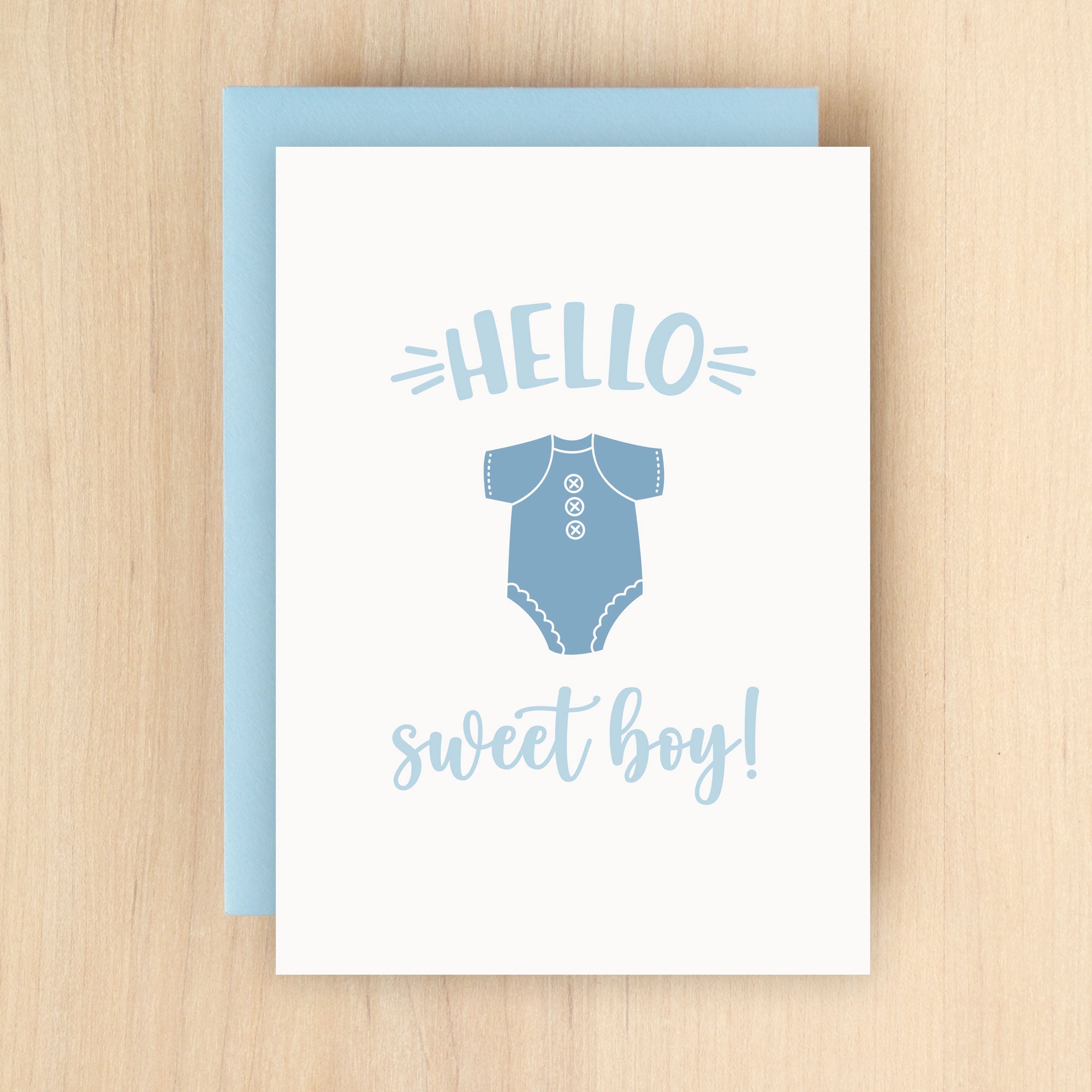 "Hello Sweet Boy" Sweet Boy Greeting Card #271