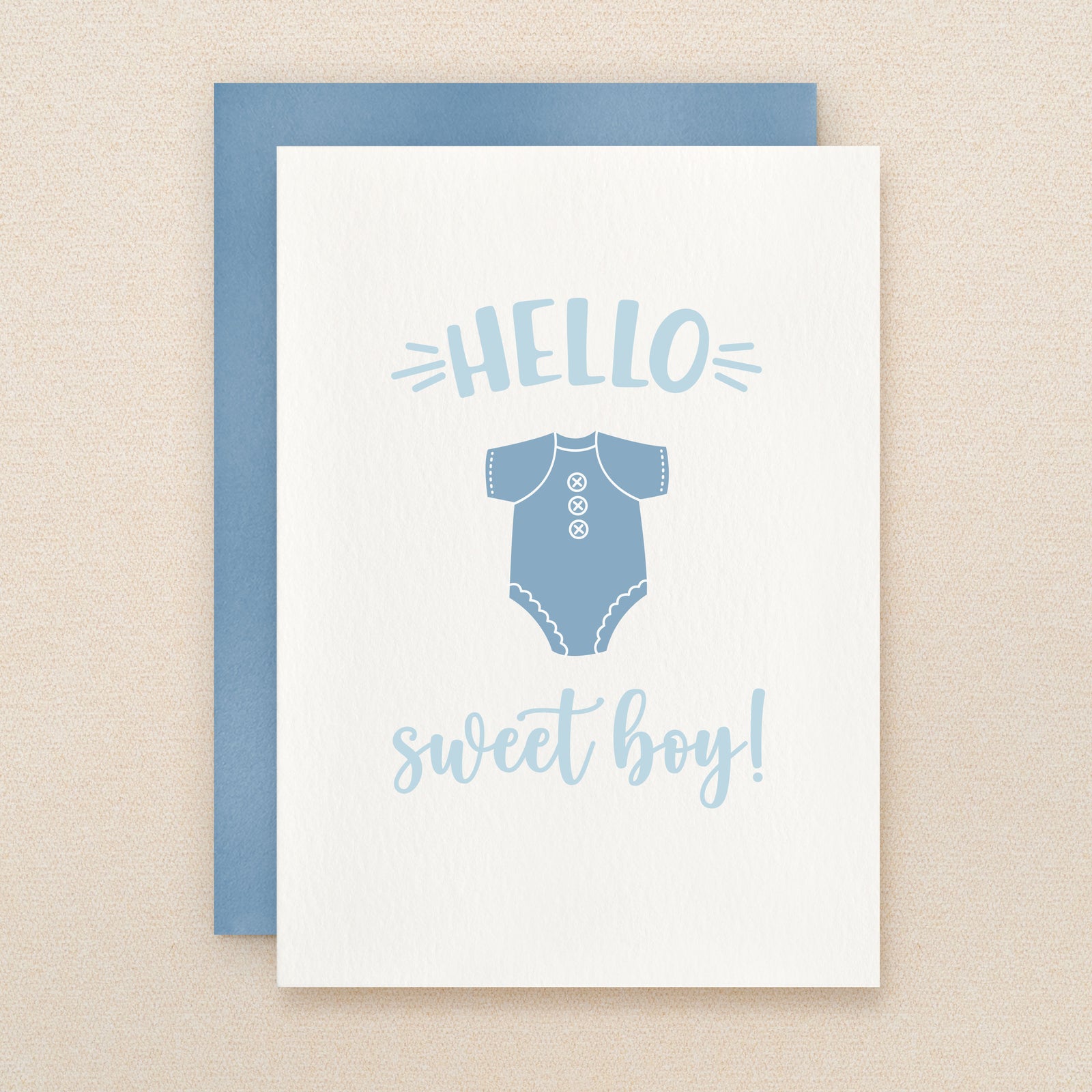 "Hello Sweet Boy" Sweet Boy Greeting Card #271