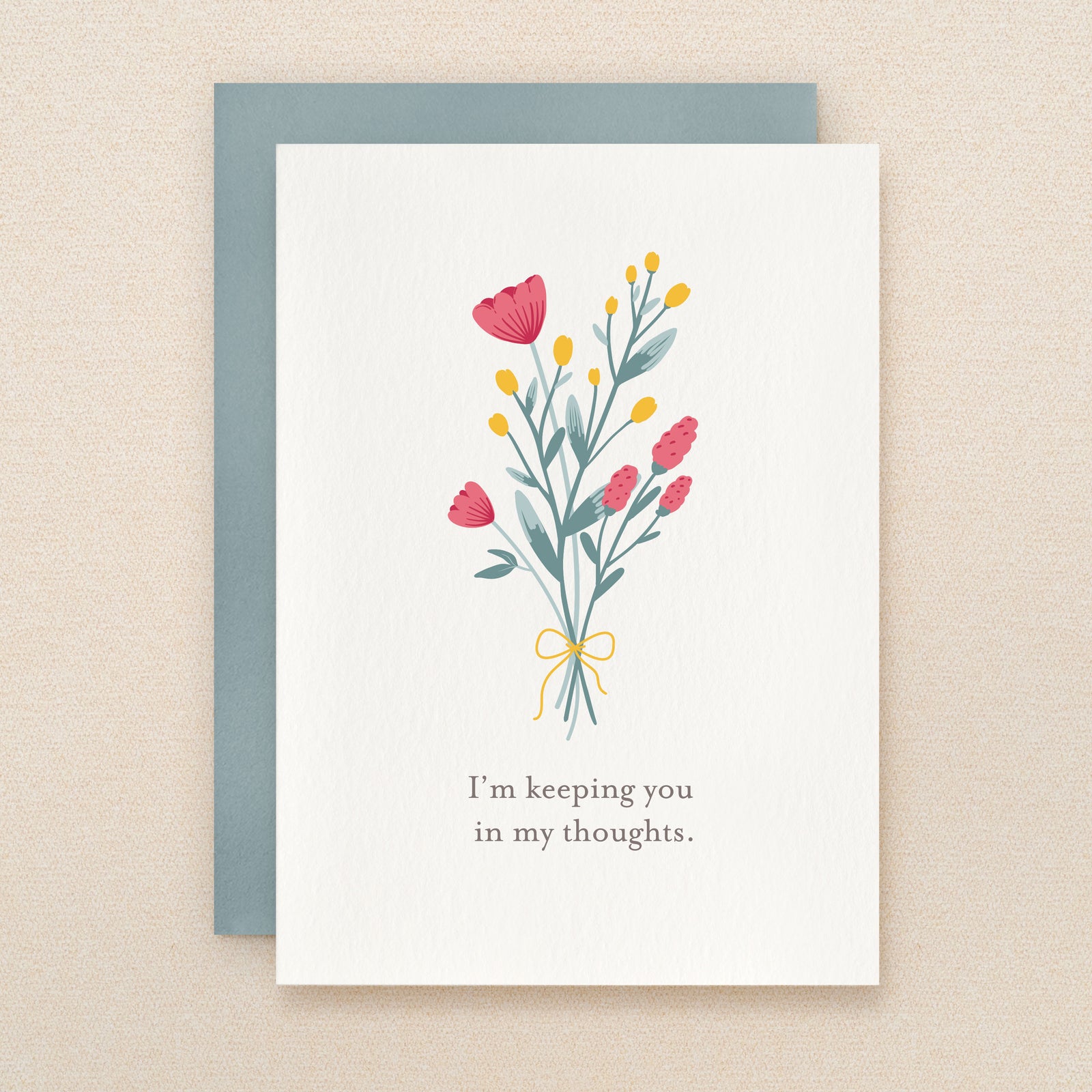"I'm keeping you in my thoughts" Keeping Thoughts Greeting Card #280